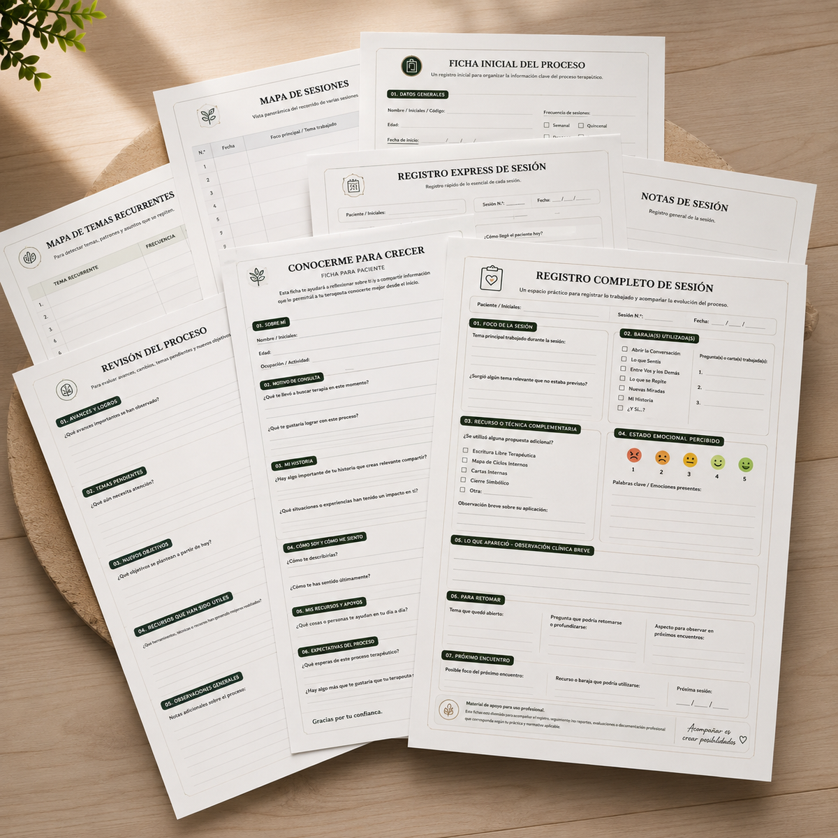 📋 Pack de Seguimiento Terapéutico
